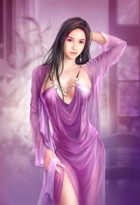 月光下的漂亮女人